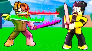 I Pretended to be NOOB with TRUE TRIPLE KATANA Roblox Blox Fruits [upl. by Uthrop397]