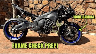 2023 Yamaha R1 Wrecked Bike Rebuild  Part 3 [upl. by Zetroc]