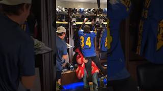 Auston Matthews And Justin Bieber Goofing Off In Locker Room During 2024 NHL All Star Game Warmups [upl. by Doralin511]