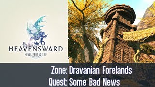 FFXIV Heavensward Quest  Dravanian Forelands Some Bad News Aether Current [upl. by Oninrutas]