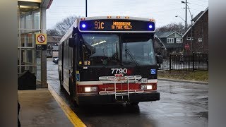 TTC  Bus  2005 Orion 07501 7790  91C Woodbine Southbound [upl. by Ahsatsan]