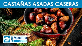 Cómo ASAR CASTAÑAS en casa 🌰🍴  RECETA RÁPIDA  QueApetito [upl. by Enirahtac666]