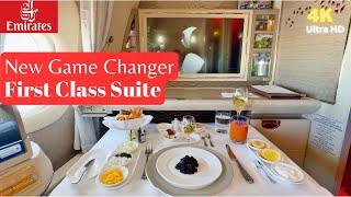 Emirates new First Class Suite  Game Changer fully enclosed Suite Boeing 777 Full Experience [upl. by Maltzman]