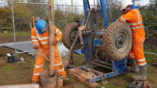 Drilling101 Cable percussion drilling [upl. by Eartha321]