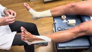 Shin Splint taping by Dr Richard Braver [upl. by Luca]