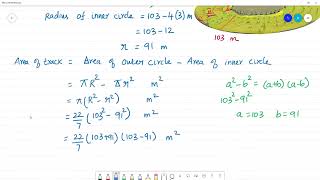 Class 7 TN Maths Term II 2 MEASUREMENTS Exercise 23 4 A school ground is in shape of a circle [upl. by Legna]