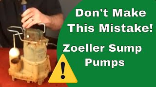 Zoeller Sump Pump Problems [upl. by Halvaard457]