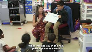 Kindergartener is principal for the day at Cherrington Elementary [upl. by Gav]