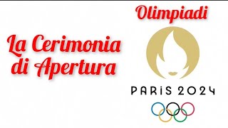 LA CERIMONIA DI APERTURA  OLIMPIADI PARIGI 2024 paris2024 lvs olimpiadi [upl. by Magas]