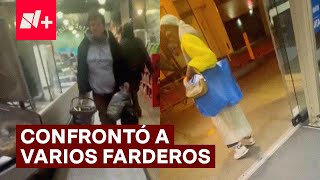 Hombre confronta a farderos en supermercado  N [upl. by Shaeffer508]