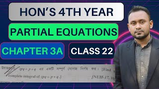 Partial differential equations chapter 3A example 1  charpits method  চারপিট পদ্ধতি [upl. by Avaria]