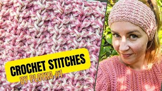 Ciekawy ścieg szydełkowy opaska na szydełku Crochet stitches for beginners 1 [upl. by Rocker]