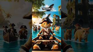 What This Pirate Cat Found Will Shock You 🏴‍☠️💎 cat catlovers cute shorts pirate viral anime [upl. by Ilrebmik]