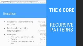 The 6 Core Recursive Patterns for Interviewing [upl. by Alby]