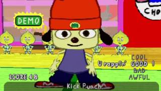 PlayStation demo disc SCUS94232  Parappa the Rapper demo mode [upl. by Ecnerret]