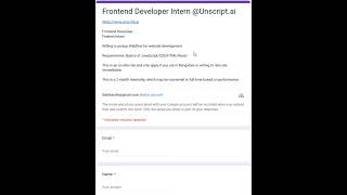 Unscriptai is hiring for Frontend Developer Intern  Freshers [upl. by Iahk730]