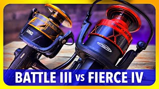 Penn FIERCE 4 vs BATTLE 3 review which is the better reel [upl. by Onairda]