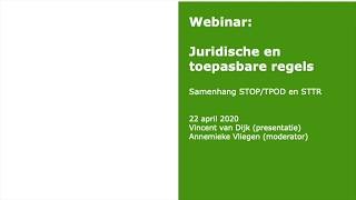 Webinar De functionele structuur en samenhang van juridische en toepasbare regels [upl. by Tonry]