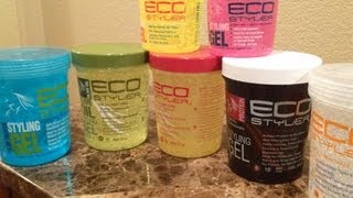 Natural Hair The Complete EcoStyler Gel Review All Colors [upl. by Tegdirb929]