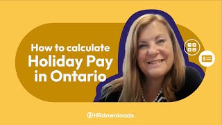 How to Calculate Holiday Pay in Ontario [upl. by Cattima]