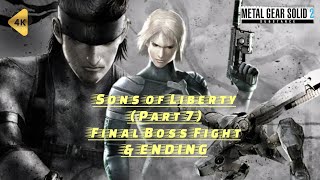 Metal Gear Solid 2 Substance Playthrough Plant Part 7 Final Boss Fight amp ENDING [upl. by Nnayd]