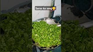 Sarson ka saag banane ki simple recipe recipe easyrecipe food cooking shorts [upl. by Dolhenty]