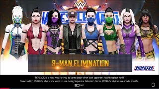 WWE 2K19  Mortal Kombat  Battle Royal  MK14 Female Roster [upl. by Eedahs760]