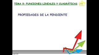 3ESOT9 Funciones lineales y cuadráticas Gráficas Propiedades de la pendiente [upl. by Aihsoek404]