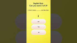 English Training Test  Can you score 5 of 5 shorts english learnenglish [upl. by Aillimac]