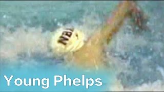 11 year old Michael Phelps wins 200 Freestyle  1997 [upl. by Ennayelhsa]