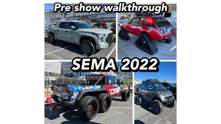 SEMA 2022  pre show walkthough before the show opens [upl. by Ahsila]