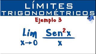 Límites Trigonométricos  Ejemplo 3  Seno al cuadrado [upl. by Anesuza]