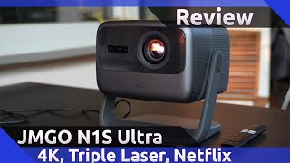 JMGO N1S Ultra 4K Triple Color Laser Gimbal Projektor Review 22 2024 [upl. by Rehnberg]