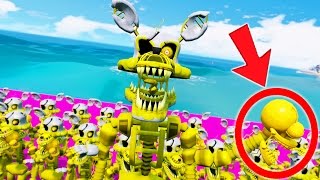 GOLDEN NIGHTMARE MANGLE ARMY IS HERE GTA 5 Mods FNAF RedHatter [upl. by Merlina836]