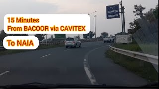 15 Minutes From BACOOR VIA CAVITEX TO NAIA road Terminal 12 amp 4 [upl. by Ihcekn]