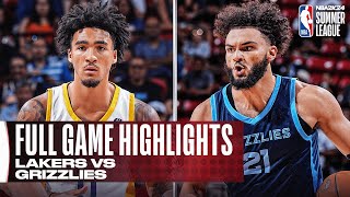 LAKERS vs GRIZZLIES  NBA SUMMER LEAGUE  FULL GAME HIGHLIGHTS [upl. by Kym]