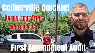 Collierville Quickiefirstamendment firstamendmentauditor [upl. by Nosyrb]