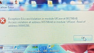 ufi box not connected solve this problem Exception EaccessViolation in module ufi exe [upl. by Philipson]