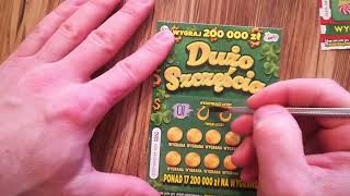 Zdrapki 20 dużo szczęściakrzyżówka XLmiętowa kasa lotto zdrapki money scratchcards [upl. by Saihttam624]