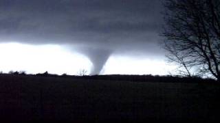 Deadly tornado illuminated by lightning [upl. by Yadnil609]