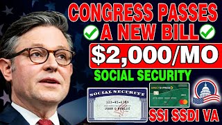 Congress Finally Approves  2000 Stimulus Check Coming Straight in Banks in 24 Hours for SSI amp SSDI [upl. by Ahsyle]