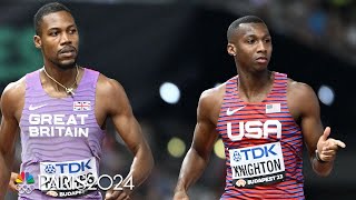 Sprint phenom Erriyon Knighton coolly clinches 200m finals berth at Worlds  NBC Sports [upl. by Marquis867]