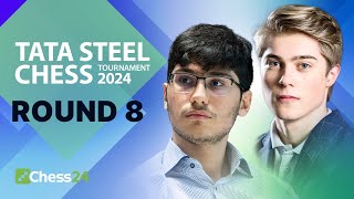 Nodirbek Faces Ian amp Alireza v World Champ Ding Can Gukesh Keep Winning  Tata Steel 2024 Rd 8 [upl. by Fairley]