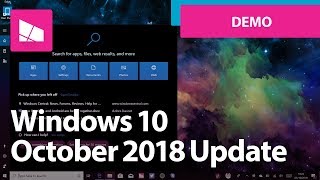 Windows 10 October 2018 Update  Official Release Demo Version 1809 [upl. by Akcir554]