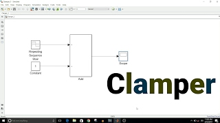 Simulink Tutorial  25  Clamper Using Simulink Library Blocks [upl. by Nangem]