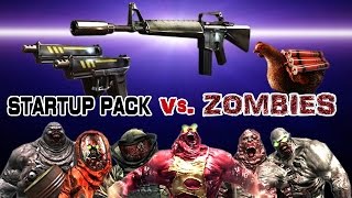 Dead Trigger 2 M16 Dual Glock Boom Chicken Startup pack vs Zombies HD [upl. by Leuamme]