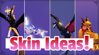 Skin Ideas  AEREISHIKORSHIJOTUNHELVETEMORTEM SKINS  Creatures of Sonaria [upl. by Nahtnamas884]