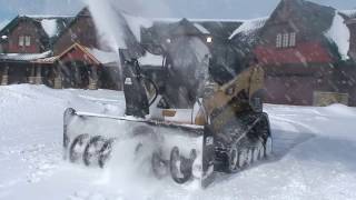 Skid Steer Snow Blower the Quick Attach 2410  2410XL [upl. by Essiralc578]