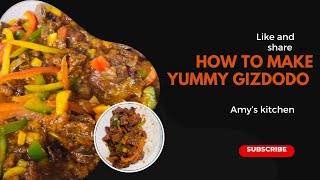 How to make Gizdodogizzard and ripe plantainAmy’s kitchen [upl. by Yntrok]