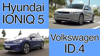 Allnew Hyundai IONIQ 5 VS Volkswagen ID4 electric SUV comparison [upl. by Eirret]